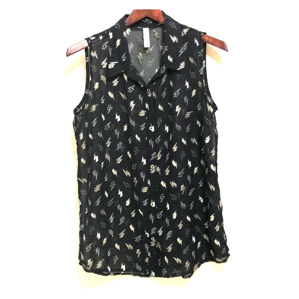 Xhilaration | Sleeveless Sheer Top  | 14/16